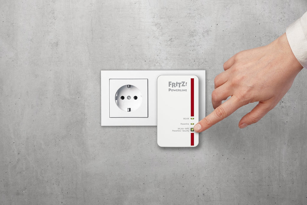 FRITZ!Powerline 1240E/1000E Set – WLAN & 1.200 MBit/s für Streaming & NAS